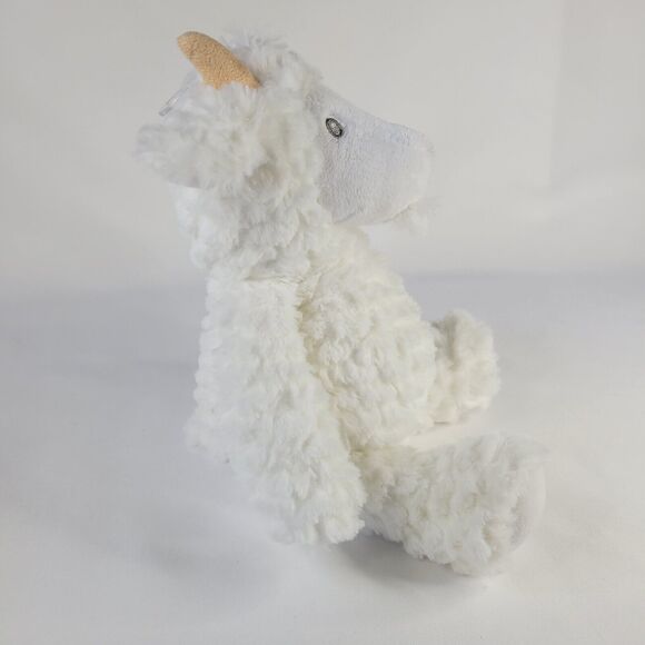 2020 Carters White Billy Goat Plush Baby Toy Stuffed Farm Animal Lovey 67996 NWT - Picture 6 of 13